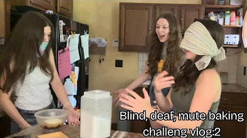 Blind,deaf,mute baking challenge pt.2!