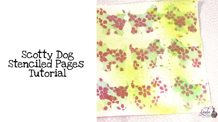 Scotty Dog Stenciled Pages Tutorial