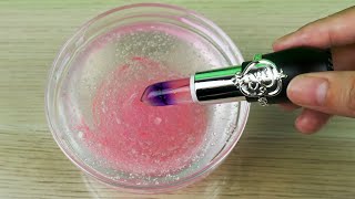 Mixing makeup lipsticks into clear slime! most satisfying slime video
#asmr#lipstick#coloring