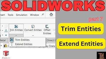 Solidworks Tutorial TRIM Entities and EXTEND Entities | Solidworks full course beginner to advance.