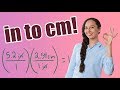 Inches to Centimeters Conversion Quiz