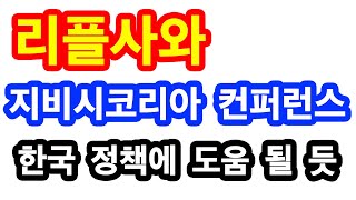 리플사와 지비시코리아 컨퍼런스! 한국 정책에 도움이 될…