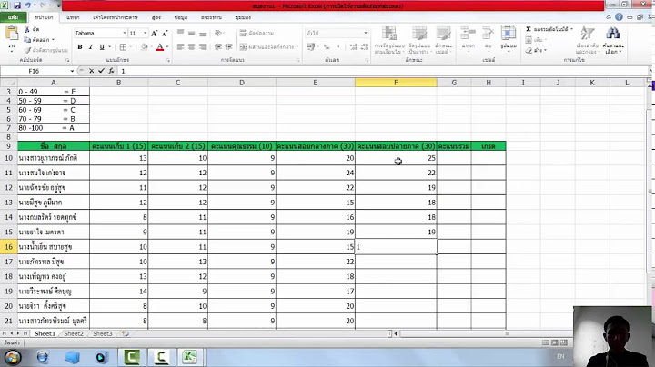 ความร เบ องต นเก ยวก บ microsoft excel 2010 ม.4