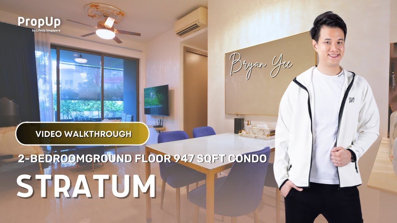 Stratum 2-Bedroom ground floor 947 Sqft Condo Video Walkthrough - Bryan Yee