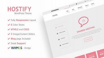 Hostify - Responsive WordPress Hosting Theme | Themeforest Website Templates and Themes