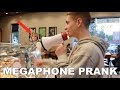 SCREAMING AT PEOPLE THRU MEGAPHONE PRANK | Zach Clayton