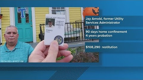 Former top official with the Sewerage and Water to Board will spend 90 days under house arrest