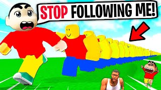 SHINCHAN GIANT 999,999 CLONES ARMY in ROBLOX | CHOP and FRANKLIN CLONE YOURSELF