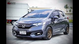 รีวิว Honda Jazz Gk ใส่ล้อ Re30 15 7et35 ยาง Landsial Rs009 สปริงโหลด Tuner