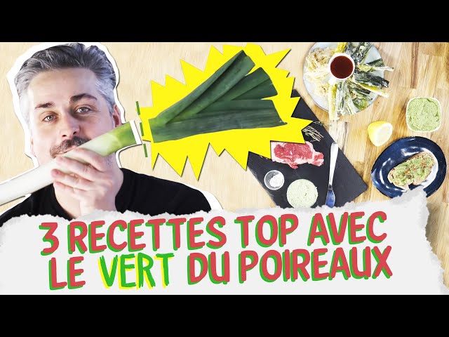 Manger le vert de poireau avec les recettes antigaspi de Save Eat