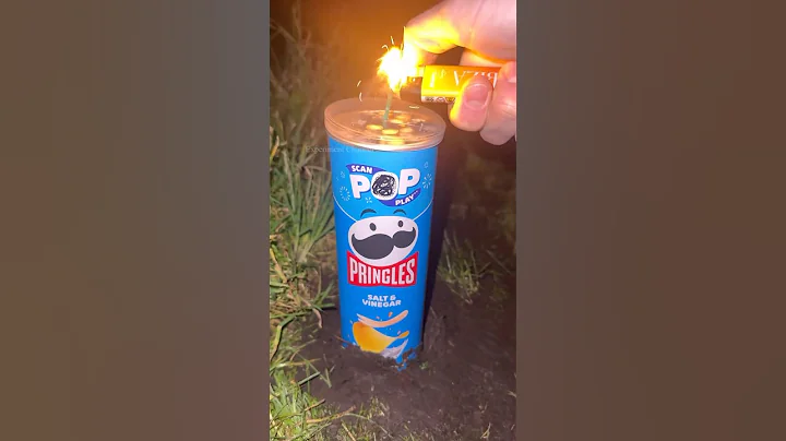 Pringles fireworks #shorts #firework #trick #newyear #newyear2025