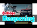 College Reopening NEWS | part 1