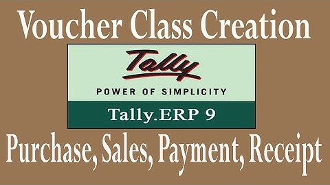 Tally ERP 9:- How to voucher class creation in Tally.