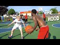 5v5 Basketball VS REAL Hoopers IN THE HOOD!