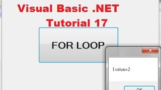 Visual Basic .NET Tutorial 17 - Understanding For Loop in VB.NET