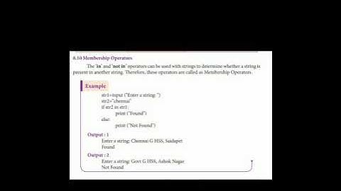 12th computer science chapter- 8 membership operators