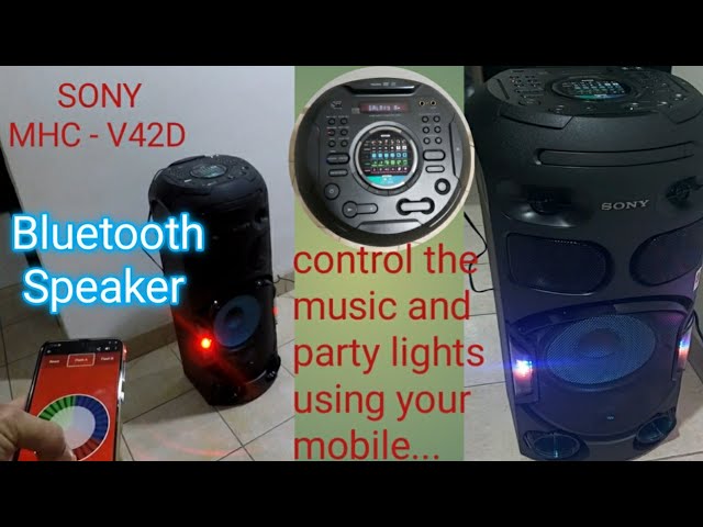 Sony Mhc-v42d Tour de son avec Lecteur CD DVD Bluetooth