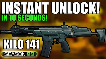 How to Unlock KILO 141 in Warzone/BO6 Season 3!...New Weapon BO6 Instant Unlock!