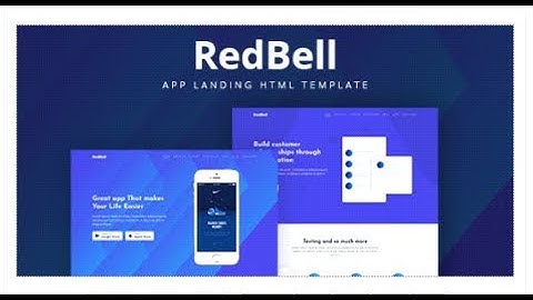 RedBell - Bootstrap 4 App Landing Template | Themeforest Templates