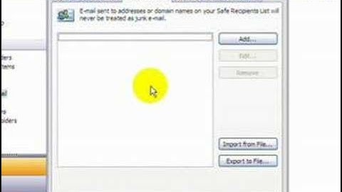 How to Configure Outlook 2003 Junk E-mail Options