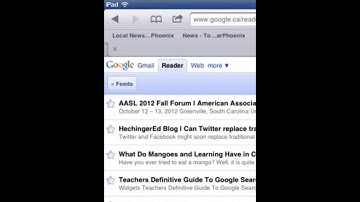 Adding interesting subscriptions to our Google Reader account