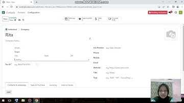 Tutorial Cara Membuat Customer Relationship Management (CRM) pada Aplikasi Odoo