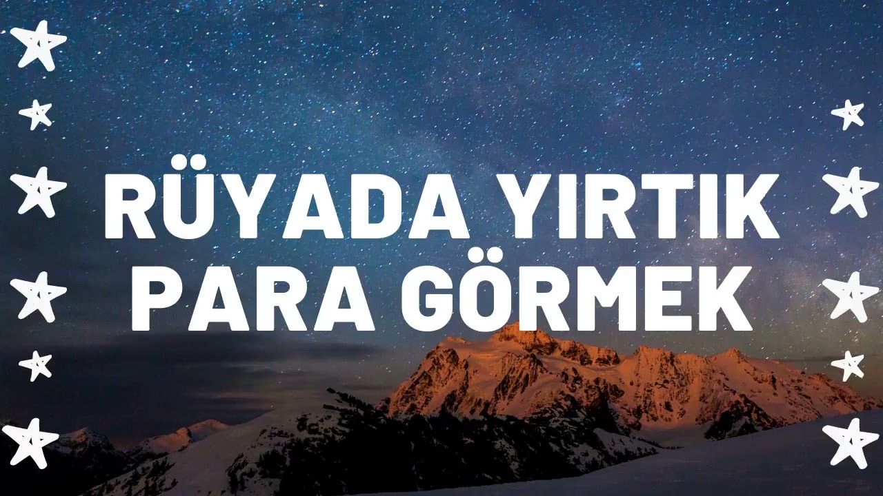 Rüyada Yırtık Para Görmek Ne Anlama Gelir I Tüm Detaylar - YouTube