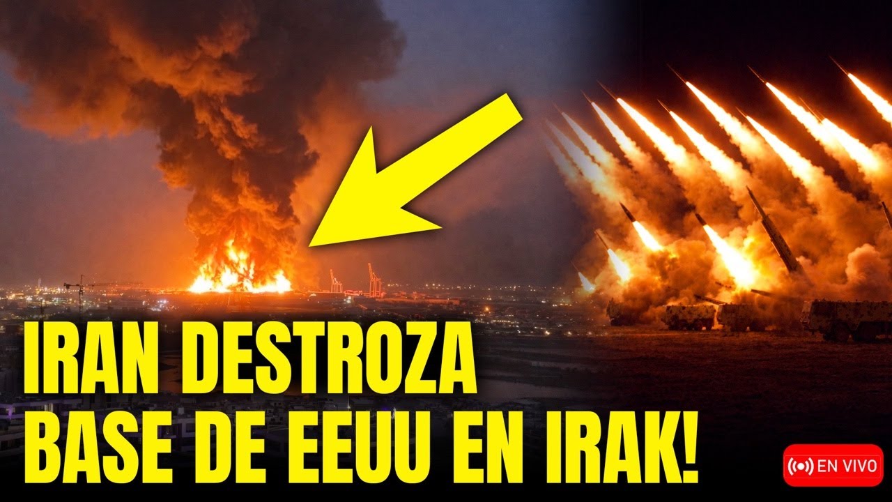 🚨 IRÁN DESTROZA BASE DE EEUU EN IRAK! Ardió Hasta La Última Munición Tras Ataque Masivo