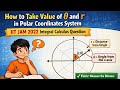 "How to take value of thetha and r iit jam 2022 integral calculus question "#hw