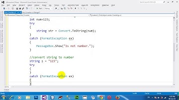 How to convert a string to an int in C# NET 2012