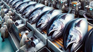 How Fishermen Catch And Process Billions Of Tuna  Tuna Processing Factory