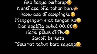 Story WA buat sayang pada tahun baru