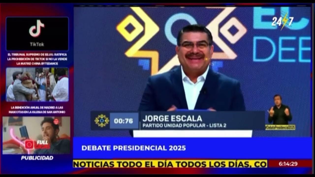 Debate candidatos presidenciales Ecuador grupo 2 YouTube