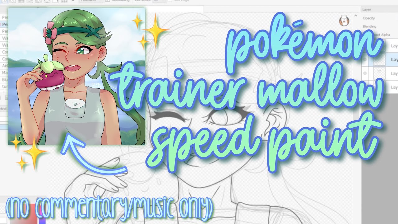 Drawing MALLOW from Pokémon! - Speed Paint
