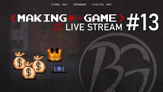 MAKING GAME | LIVE STREAM #13 | Objekty přidávající body #czechgame #bouncergames