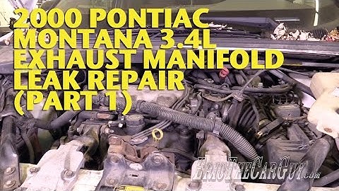 2000 Pontiac Montana 3.4L Exhaust Manifold Leak Repair (Part 1) -EricTheCarGuy