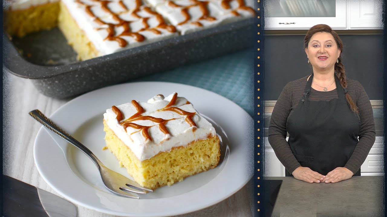 Prăjitura Tres Leches | Tres Leches Cake Recipe | Pastel De Tres Leches | (CC) Laura Laurentiu