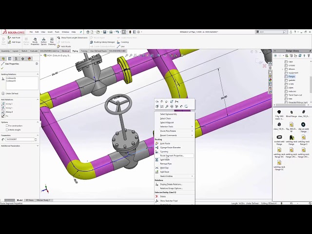 SOLIDWORKS Quick Tip  Creating Piping Spools  YouTube