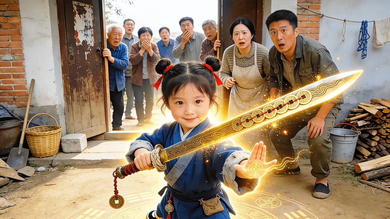 🎉五岁小道姑回家，刚进门就被奶奶嫌弃成“灾星”！谁料她一掐指就救醒昏迷母亲、破邪祟镇全村，还帮养父直升局长，全家命运当场逆转！#chinesedrama #短劇推薦 #短劇 #穿越 #古裝 #萌娃