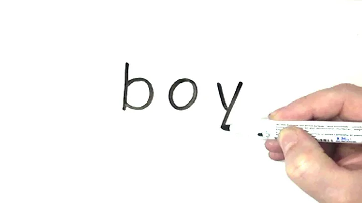 How to Turn Words Boy into a Cartoon - Easy tutorial for kids