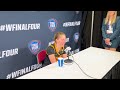 Kate Martin interview after Iowa&#39;s loss to South Carolina in national championship game