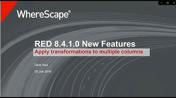 WhereScape 8.4.1.0 New Feature 6 - Apply transformations to multiple columns.