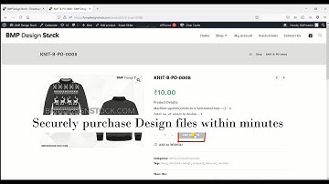 Learn how to download paid BMP/Jacquard designs - English