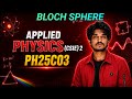 Bloch Sphere| Applied Physics 2- PH25C03