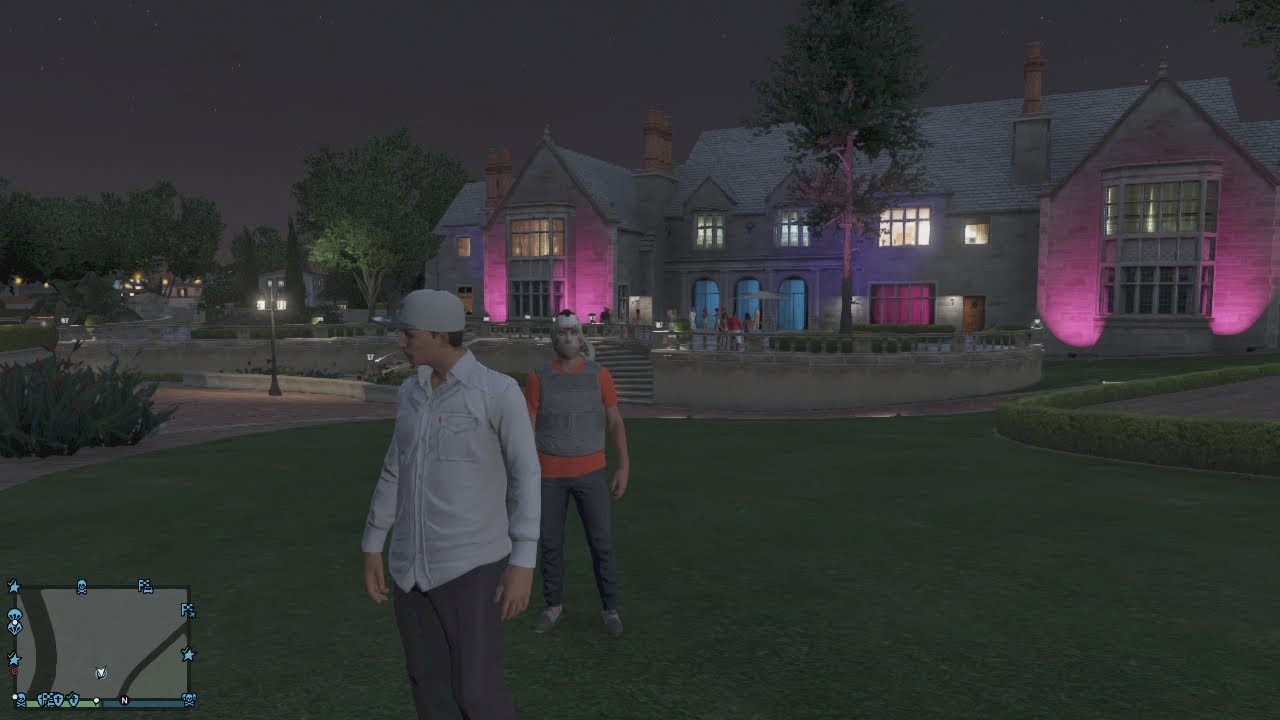 Grand Theft Auto 5 has the Playboy Mansion hidden in the map somewher...