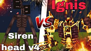 siren head v4 vs ignis [mob battle]