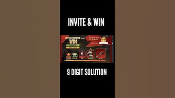 INVITE & WIN EVENT 9 DIGIT PROBLEM | FREE FIRE NEW EVENT #Shorts #ffnewevent #ffnewupdate