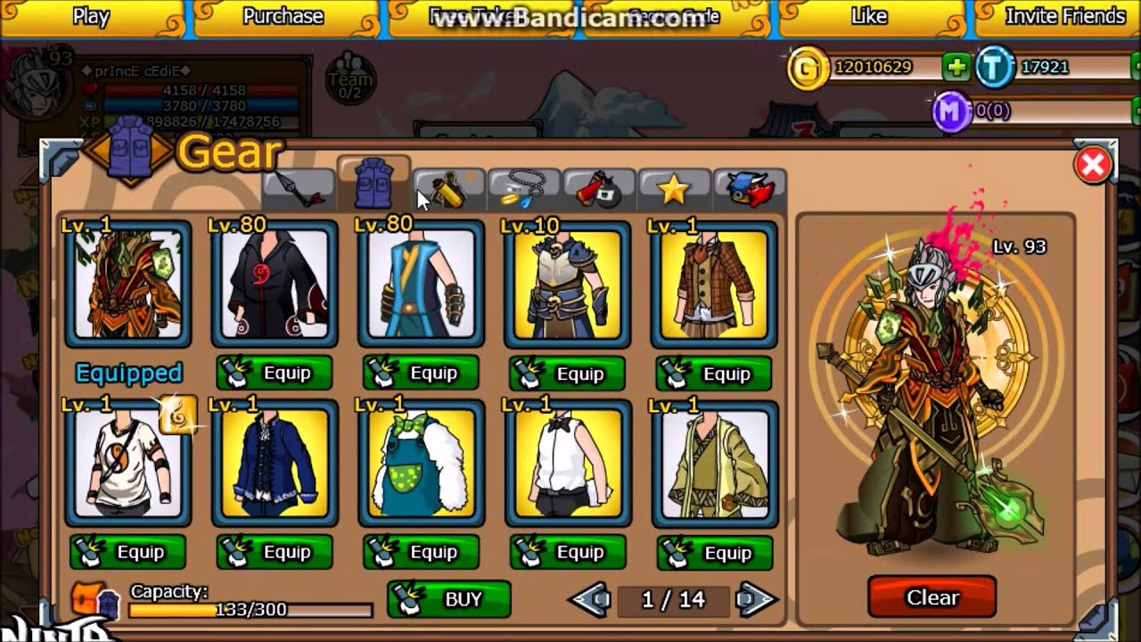 Ninja Saga - Season71 Clan rewards Champion (JOUNIN GAKURE)