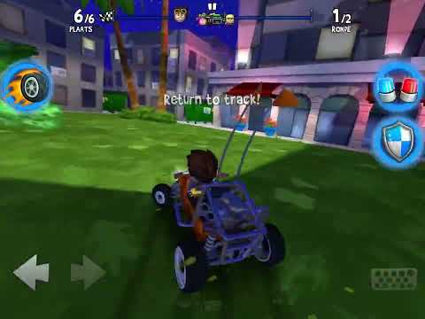 A shortcut for Sun City Strip? • Beach Buggy Racing 2 • Exploring the race track • new level