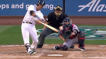 CLE@SEA: Aoki opens the scoring with RBI single